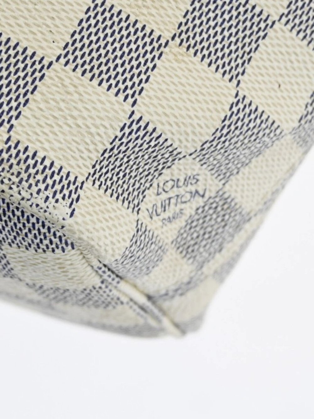 LOUIS VUITTON DAMIER AZUR NEVERFULL PM TOTE BAG N51110 YQ06554 - Picture 3 of 15